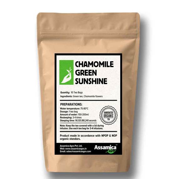 Organic Chamomile Green Teabags 
