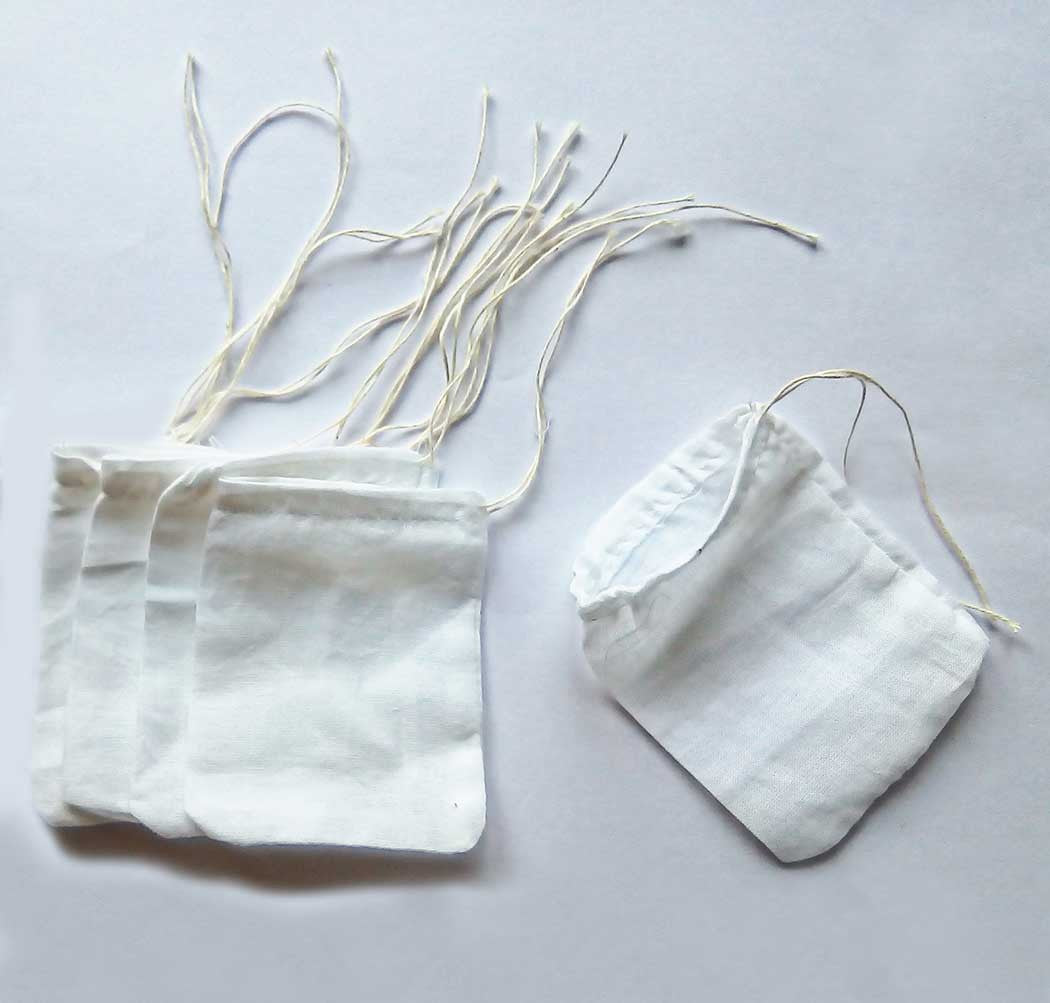 Empty Cotton Tea Bags