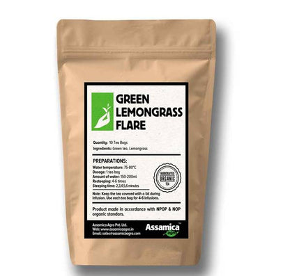 Organic Lemongrass Green Tea bags