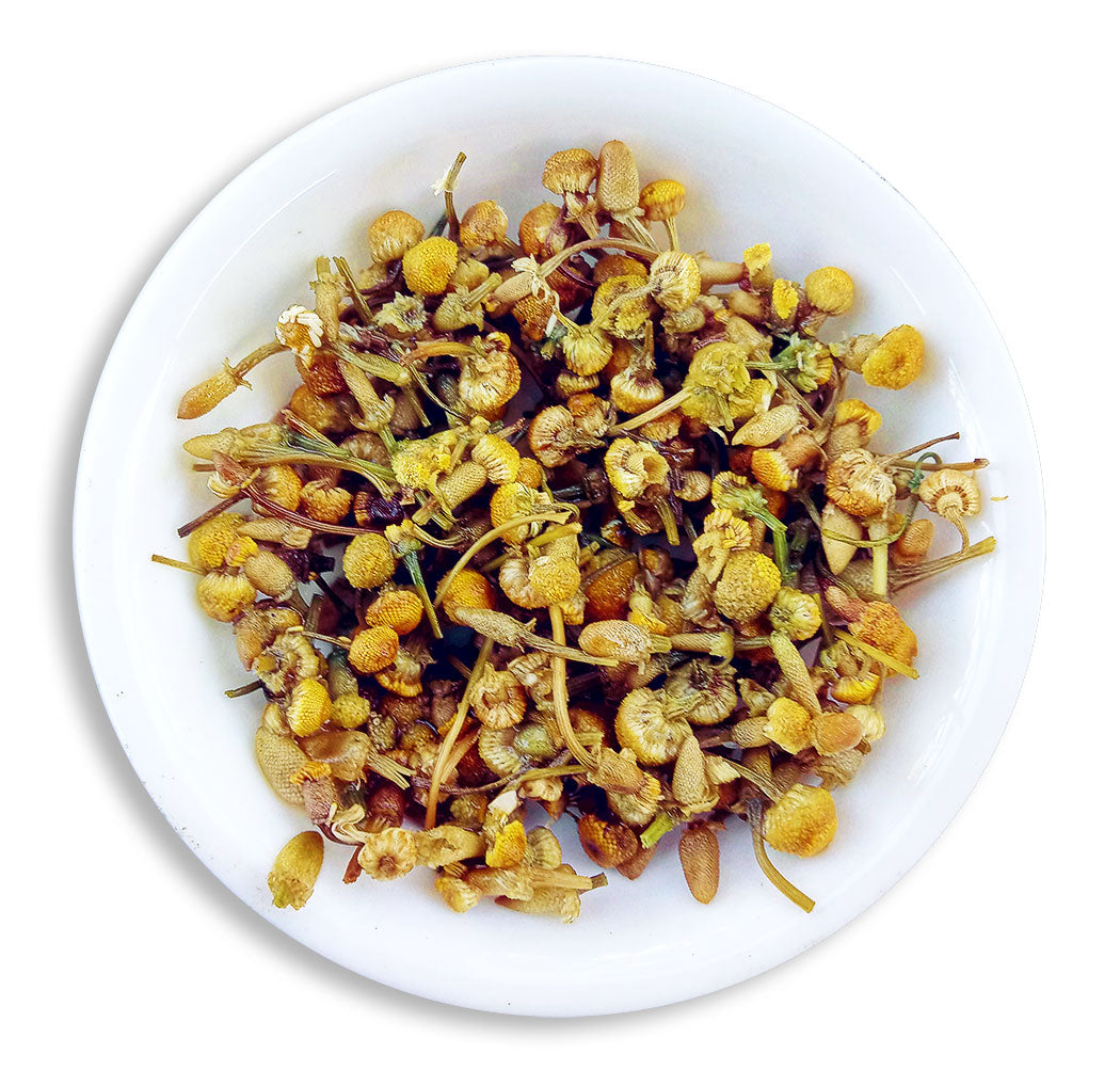 Organic Chamomile Tea : Chamomile Radiance - Wet Leaves