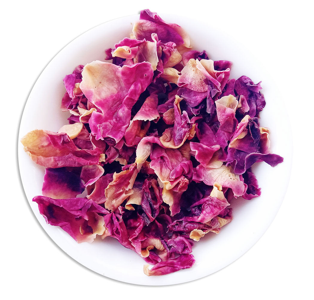 Organic Rose Tea :: Rose Delight - Wet Leaves